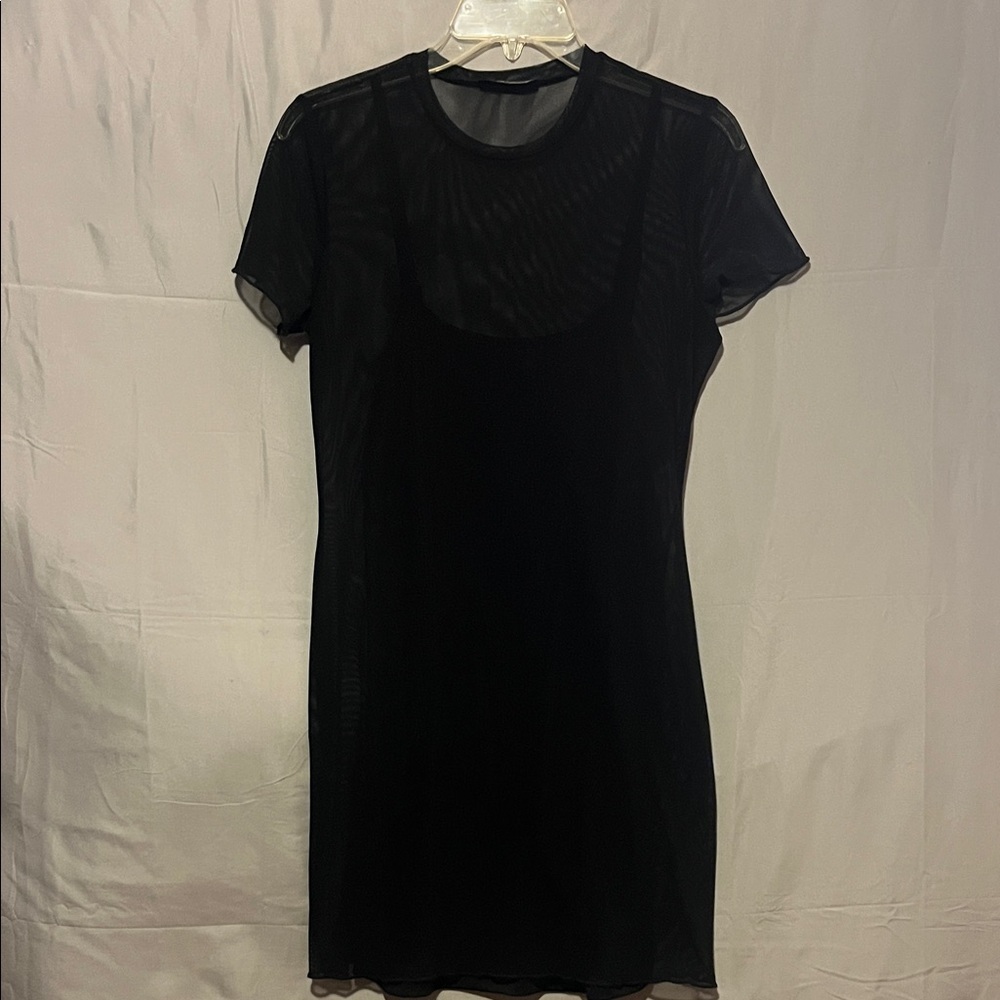 SHEIN Black Mesh dress